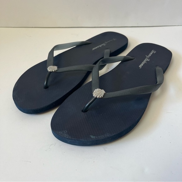 Tommy Bahama Shoes - Tommy Bahama Navy Seashell Jewel Flip Flops Sandals 11/12